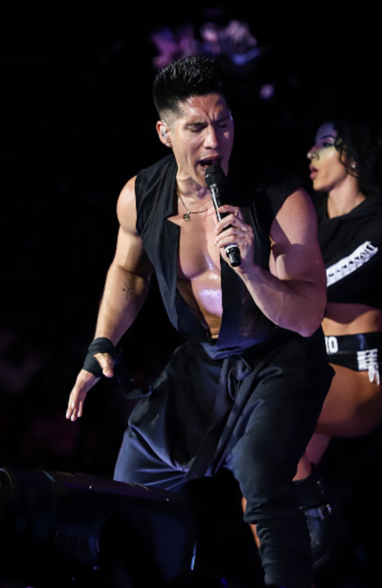 Chyno Miranda durante una presentación en Miami, el 9 de junio de 2018.