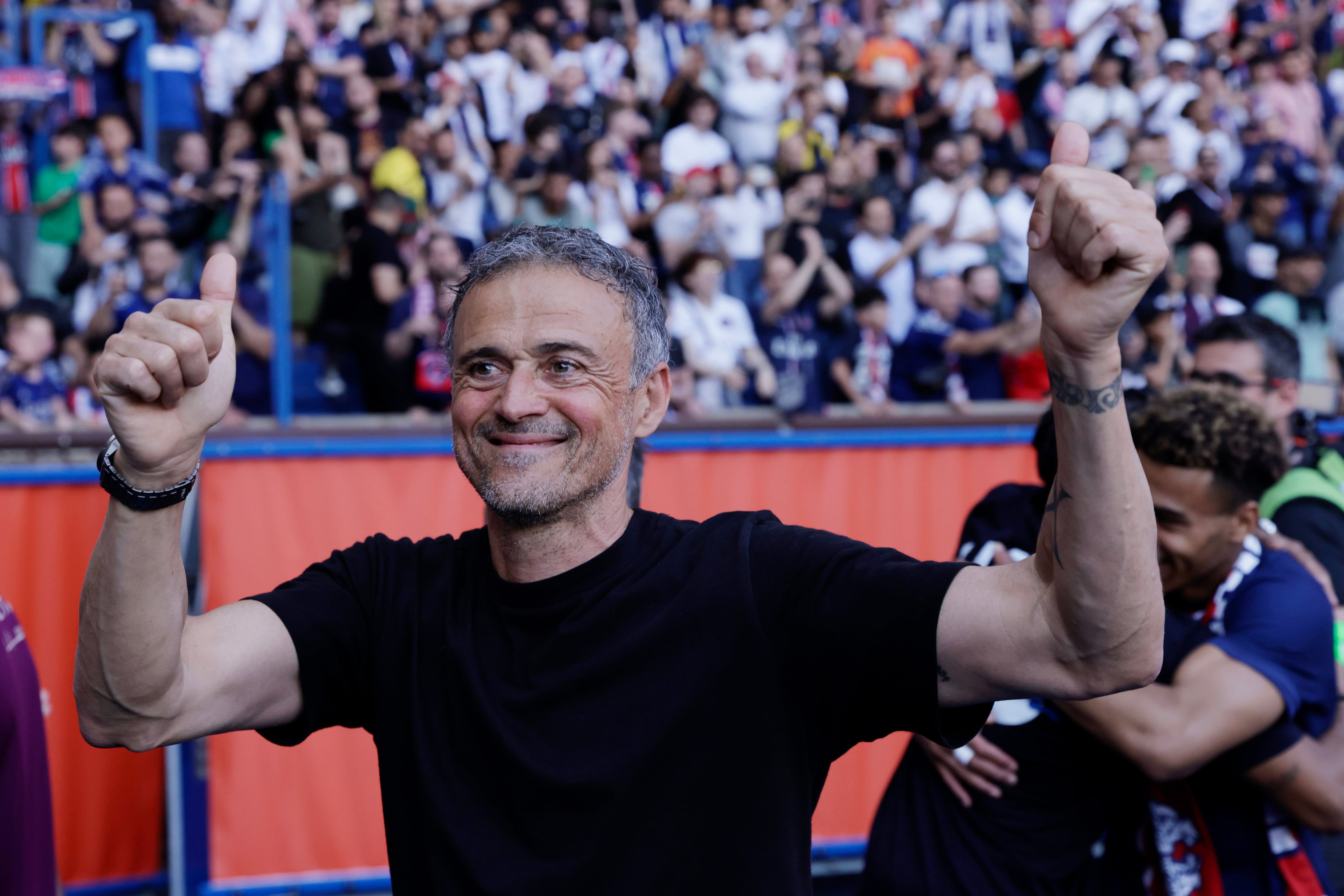 Luis Enrique logró su segunda Ligue1 desde que llegó al conjunto parisino.