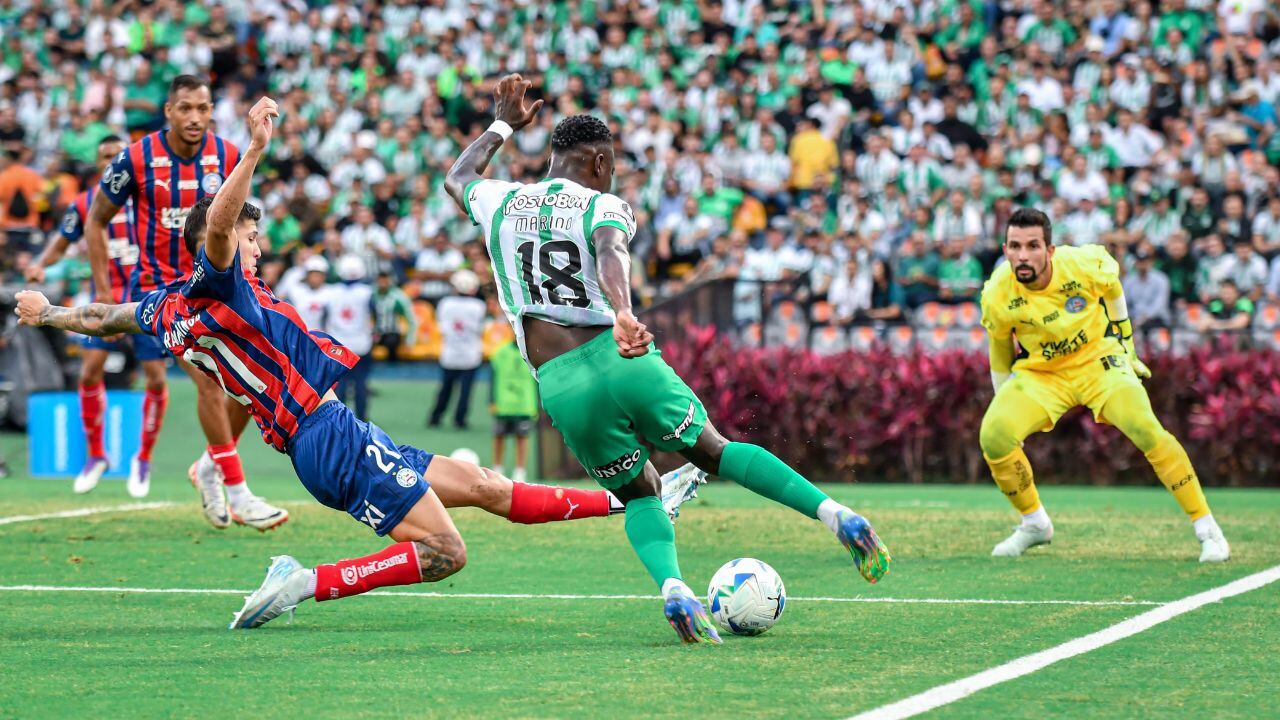 Imagen del Nacional vs. Bahía por Libertadores.