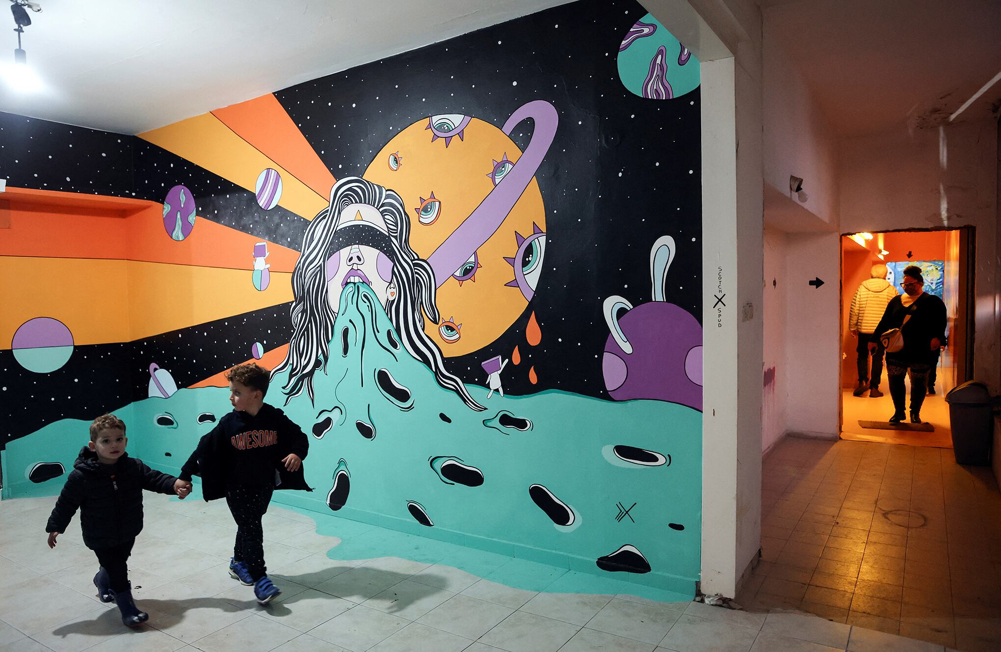 El arte pop-up se apodera de los edificios en ruinas de Tel Aviv