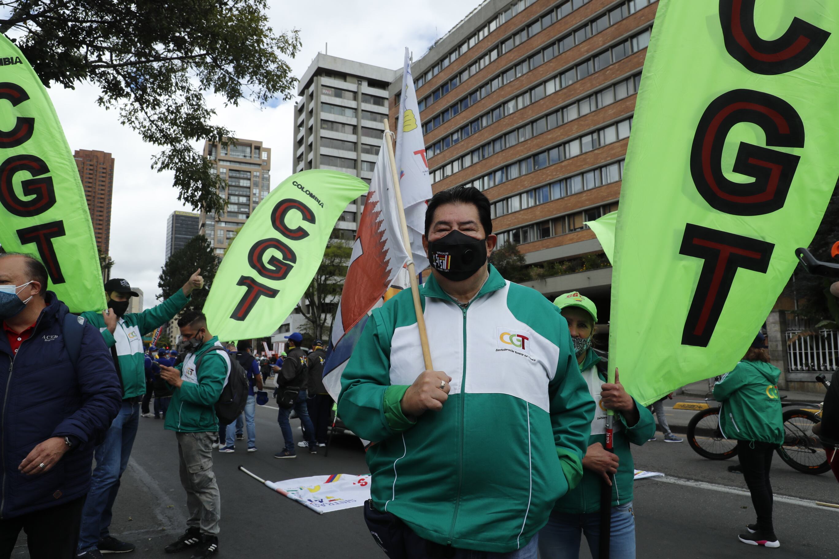 Marcha Pacifica en Parque Nacional Fecode CGT CUT