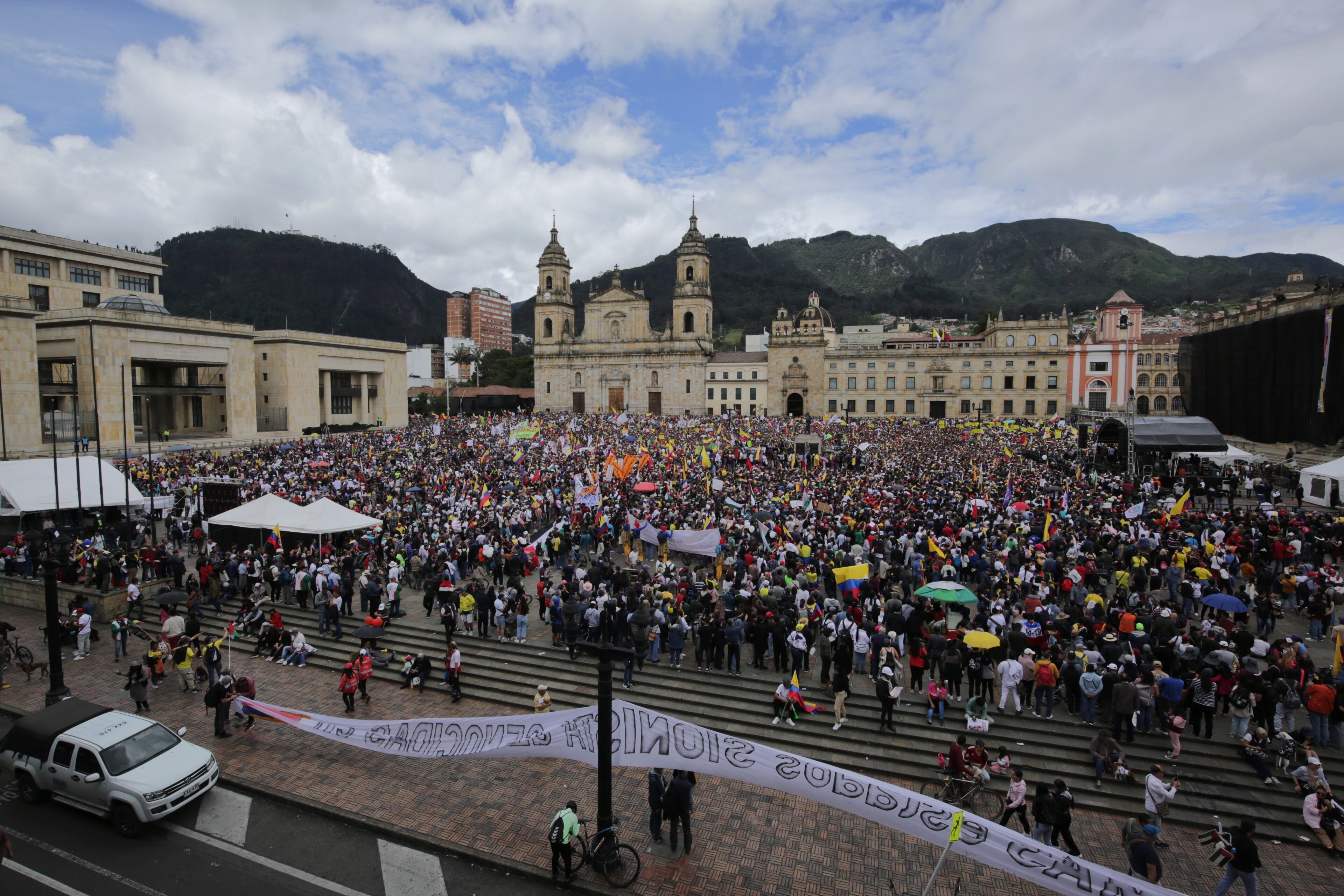 Plaza de Bolívar en el discurso del Presidente Gustavo Petro