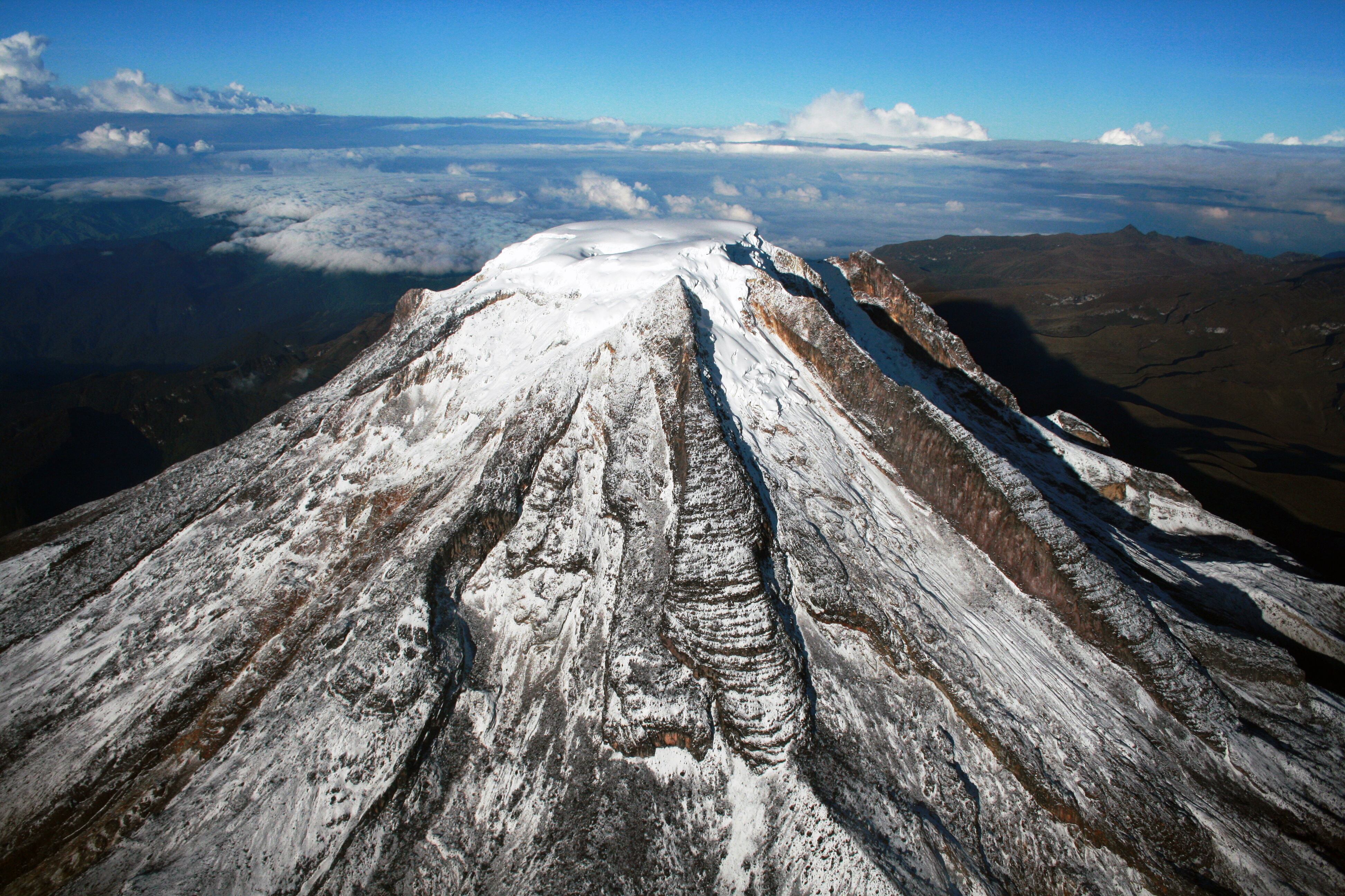 Este volcán está en nivel verde de actividad