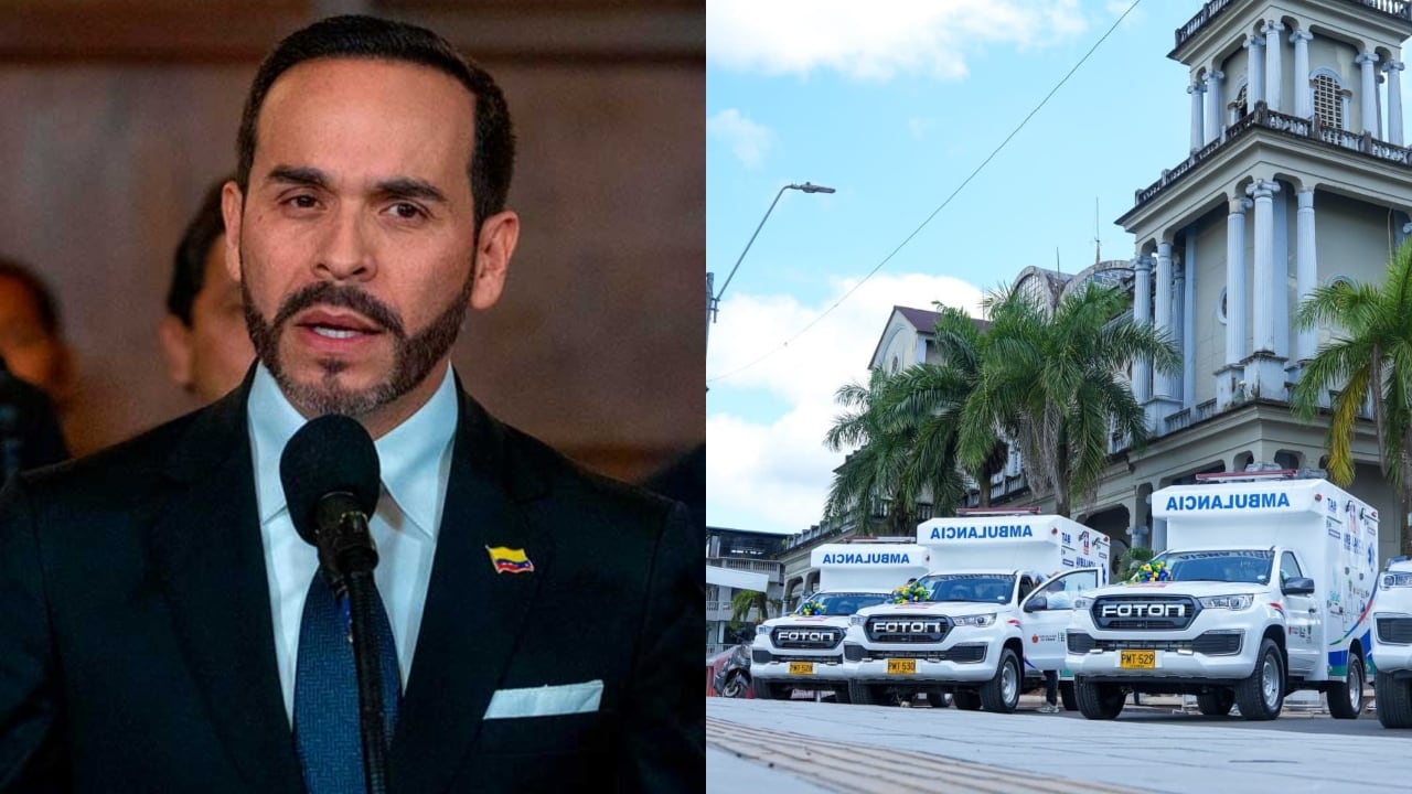 Presidente Abelardo De La Espriella y las ambulancias que servirán al Chocó.