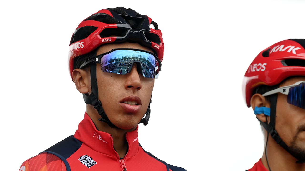 VITORIA-GASTEIZ, SPAIN - APRIL 03: Egan Bernal of Colombia and Team INEOS Grenadiers prior to the 2nd Itzulia Basque Country, Stage 1 a 165.4km stage from Vitoria-Gasteiz to Labastida 527m / #Itzulia2023 / on April 03, 2023 in Vitoria-Gasteiz, Spain. (Photo by David Ramos/Getty Images)