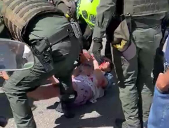 El agresor fue dejado a disposición de la Fiscalía.