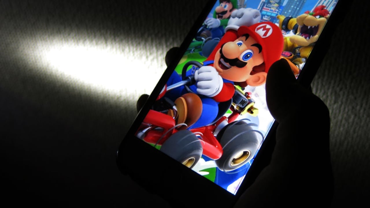 Juego de Mario Kart Tour.