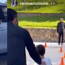 Lincon Palomeque junto a su hijo