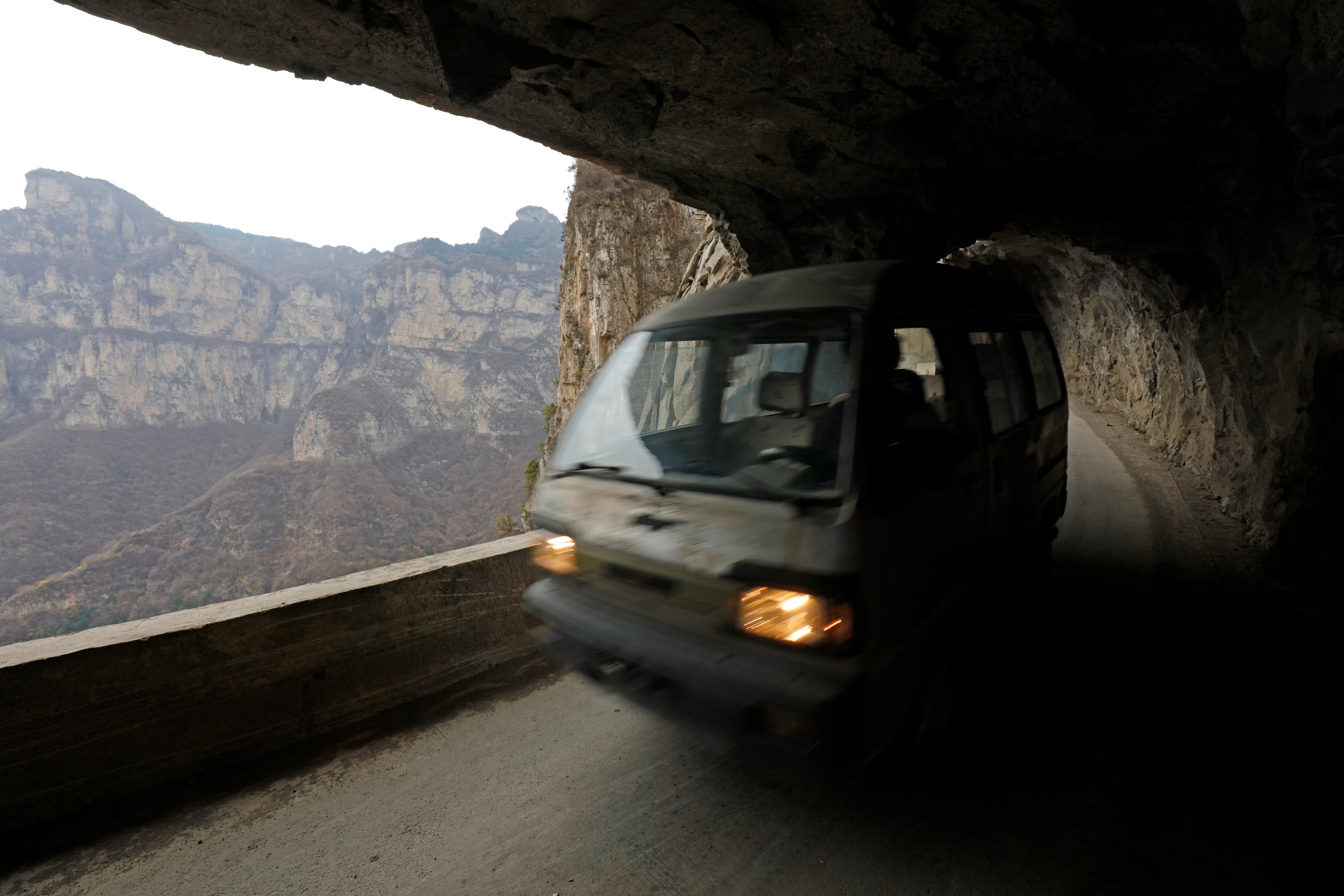 El túnel Guoliang hace parte de la carretera más peligrosa del mundo.