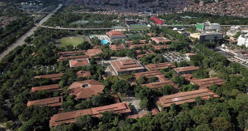 Panorámica de la Universidad de Antioquia. 