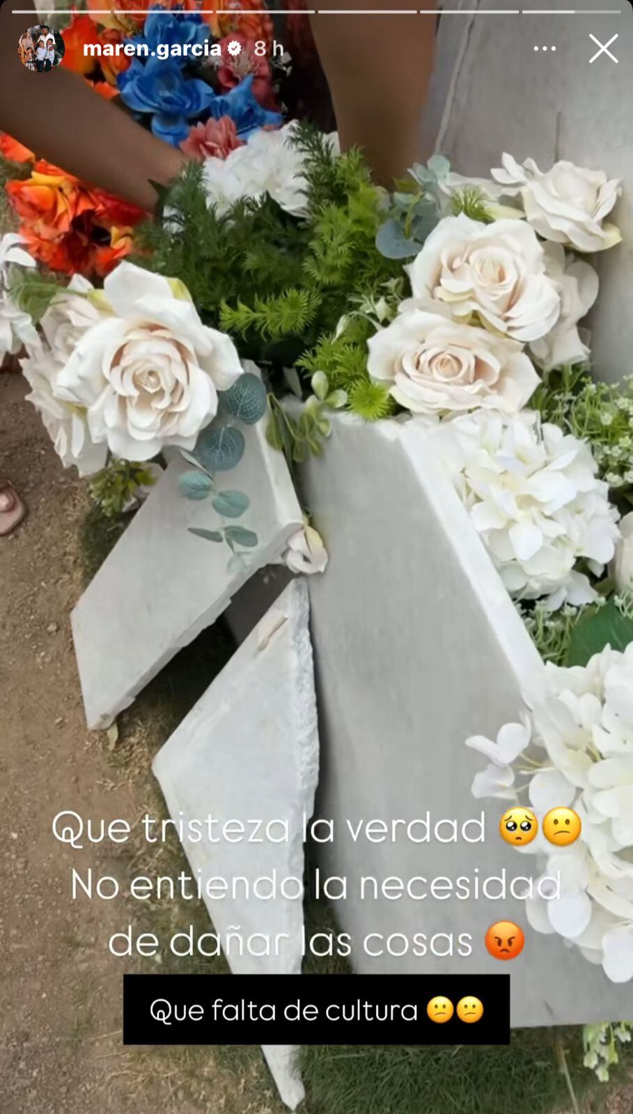 Viuda de Ómar Geles denunció que vandalizaron su tumba en Valledupar: “Qué tristeza”