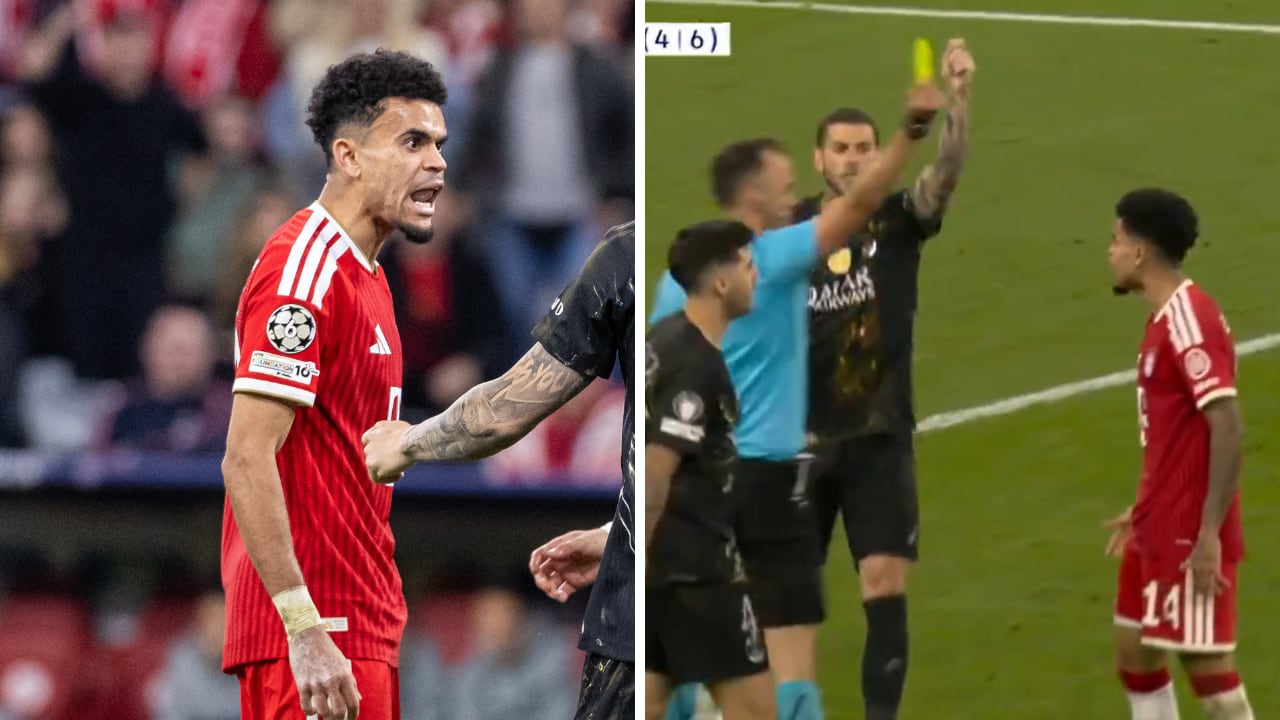 La furia de Luis Díaz con el árbitro del Bayern Múnich vs. PSG, Joao Pinheiro.