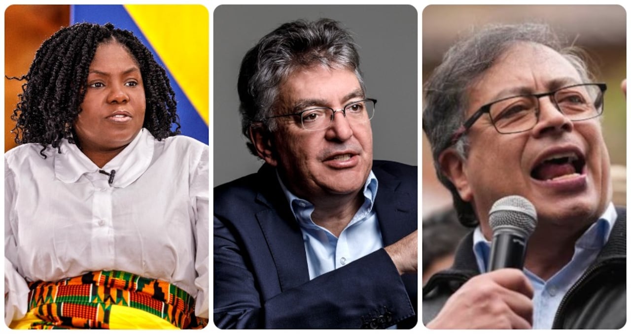 Francia Márquez, Mauricio Cárdenas y Gustavo Petro.