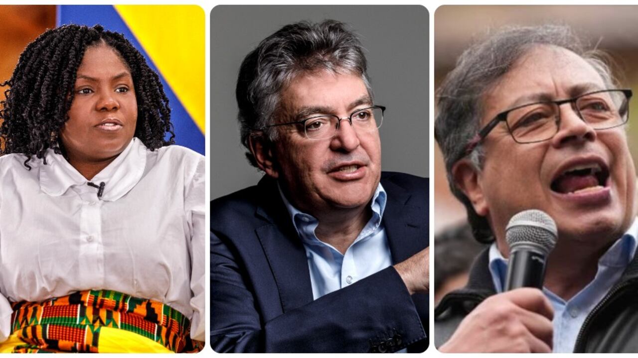 Francia Márquez, Mauricio Cárdenas y Gustavo Petro.