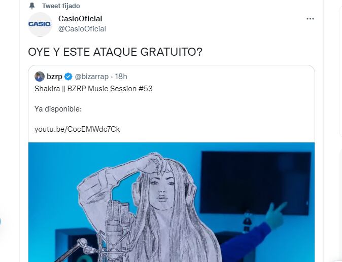 Cuenta parodia de Casio