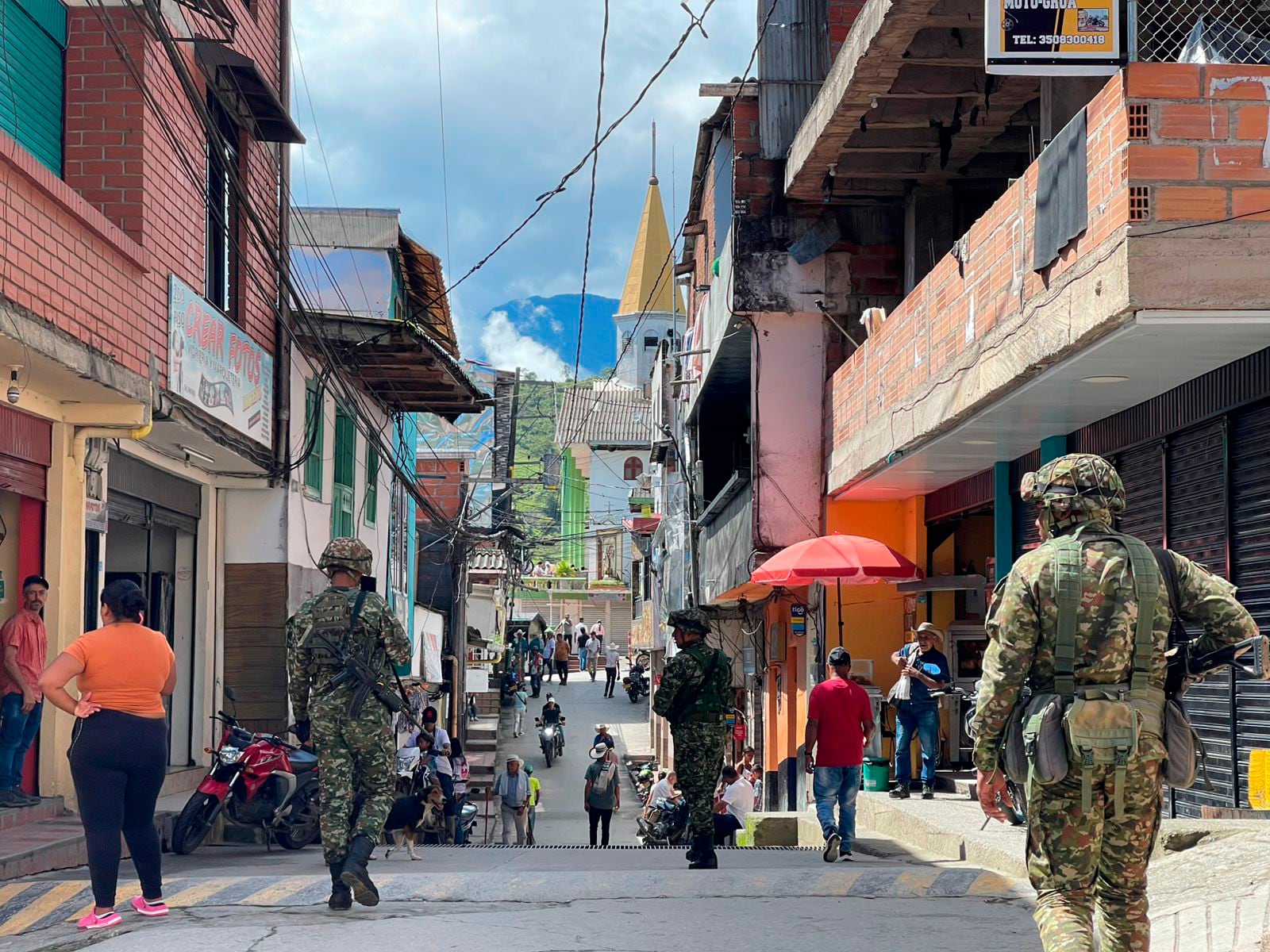 Desplazamiento de la población en Briceño, Antioquia.