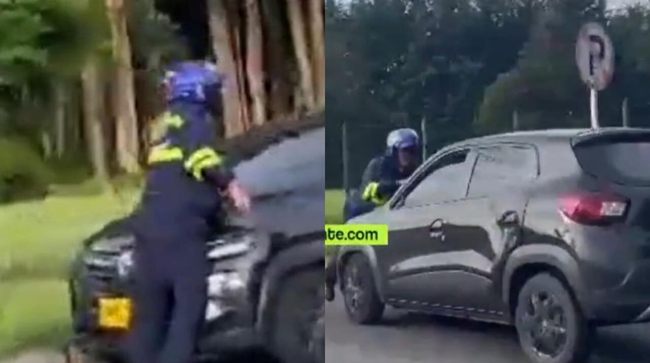 Agente de tránsito atropellado