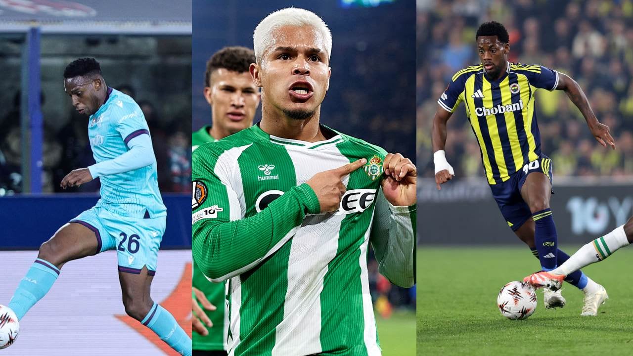 Jhon Lucumí, Juan Camilo Hernández y Jhon Durán.