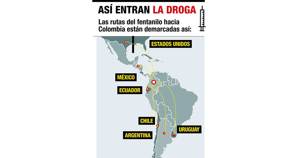 Las rutas del fentanilo.
