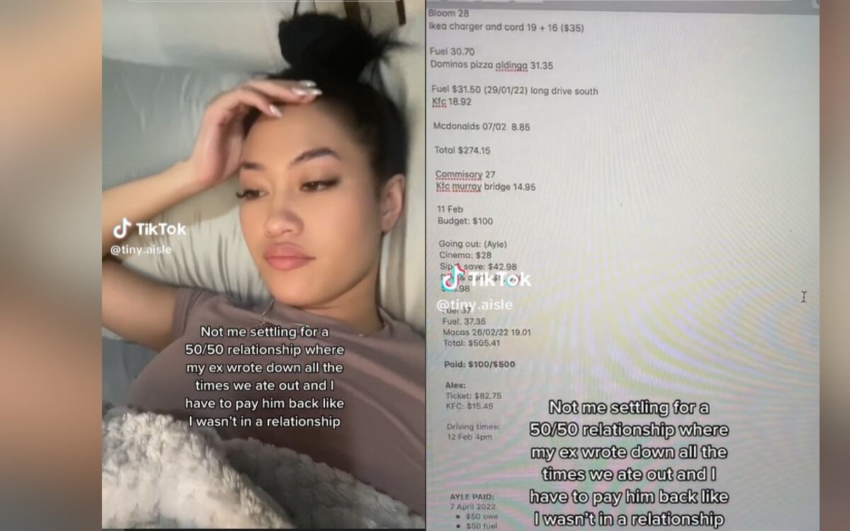 Fotograma: 0:06 /When I’ve dated men who wouldn’t even let me touch my card/Tik Tok:@tiny.aisle/