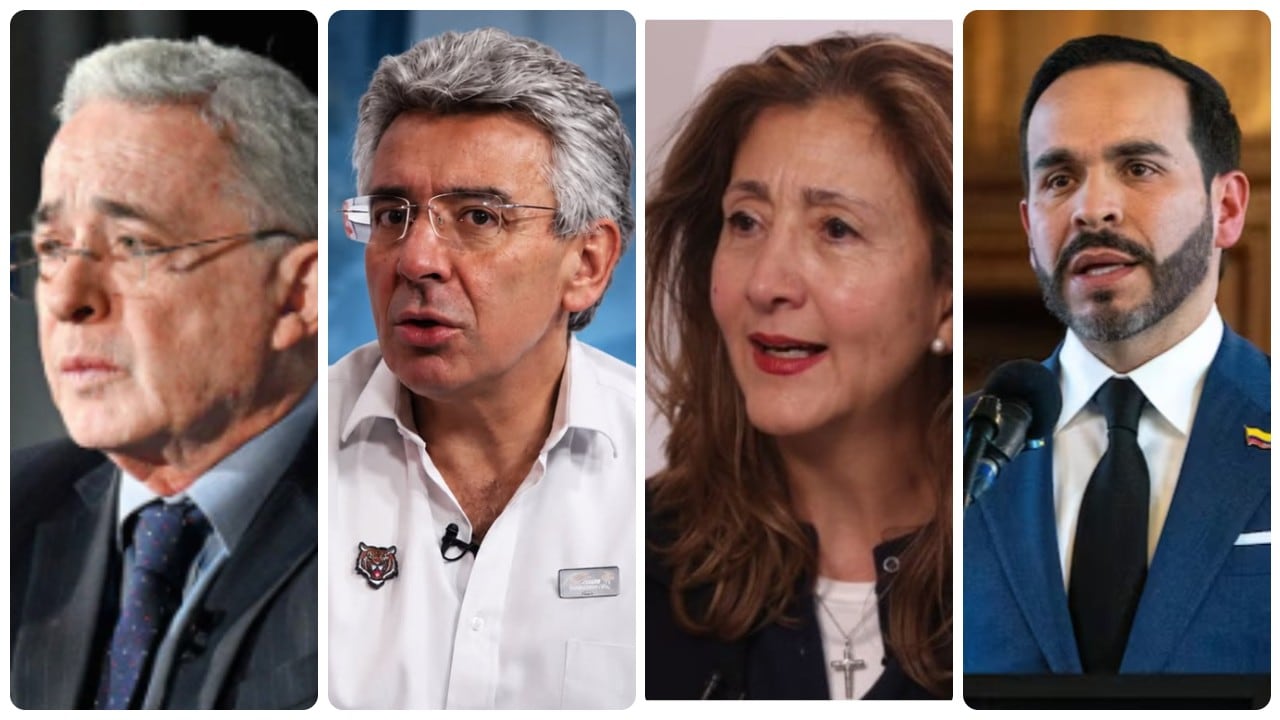 Álvaro Uribe, Enrique Gómez, Ingrid Betancourt y Abelardo De La Espriella.
