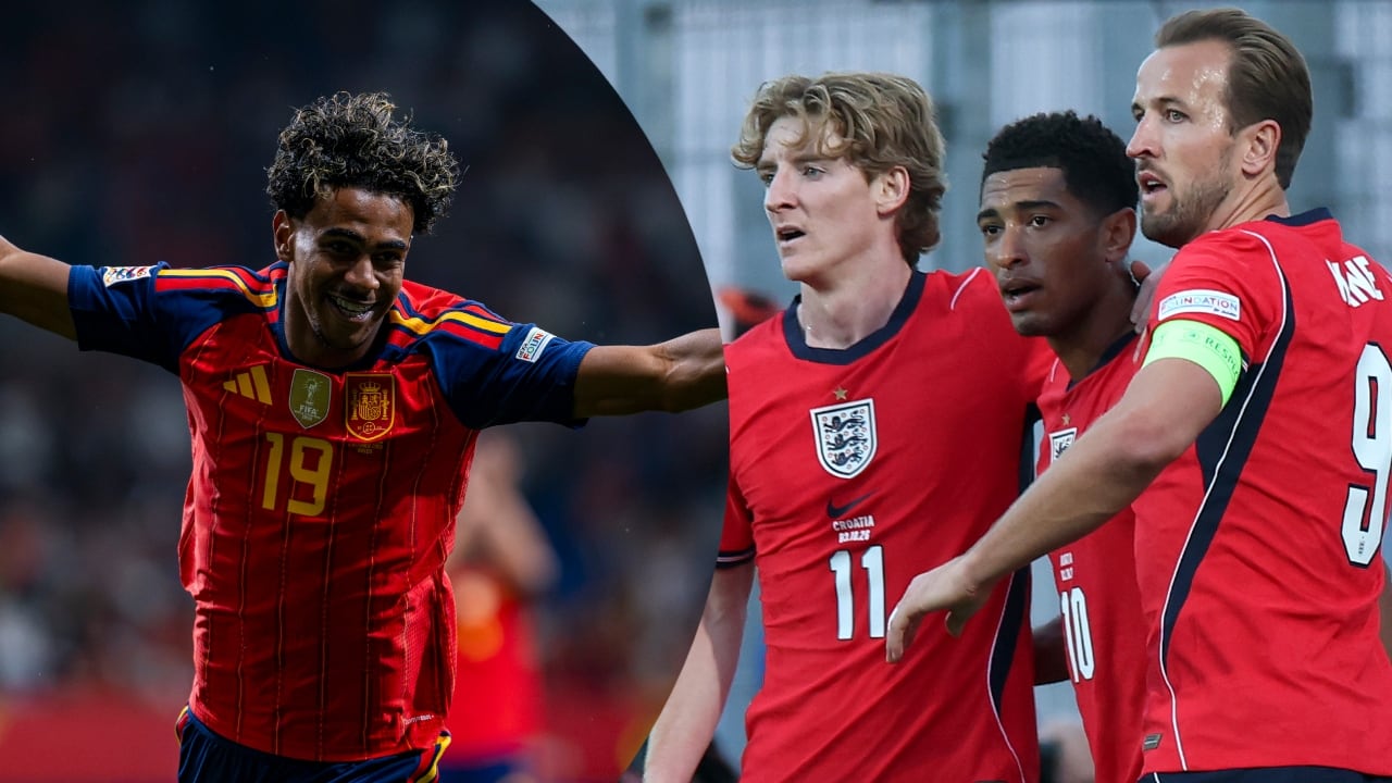 Lamine Yamal, Anthony Gordon, Jude Bellingham y Harry Kane.