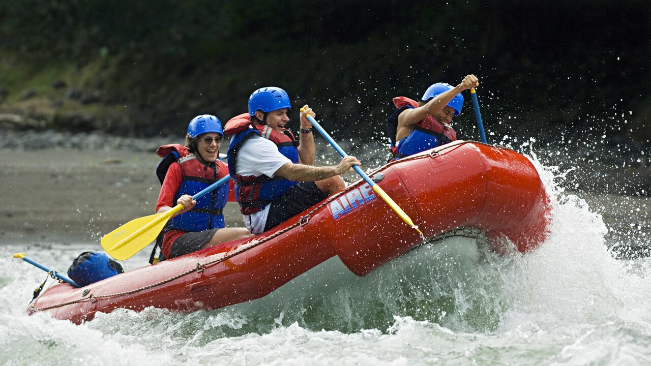 El rafting.