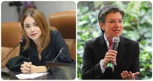 La representante Carolina Arbeláez y la alcaldesa Claudia López
