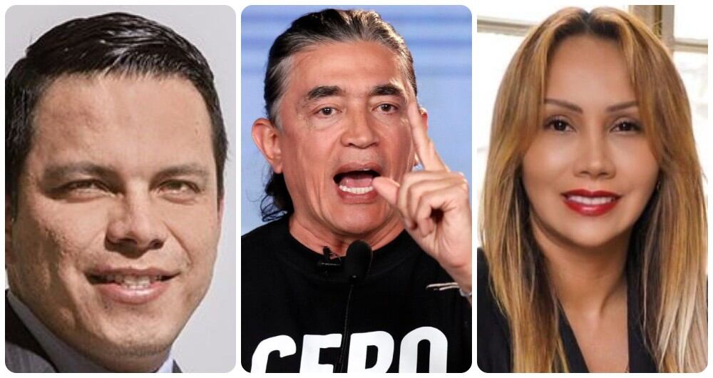 Sneyder Pinilla, Gustavo Bolívar y Sandra Ortiz.