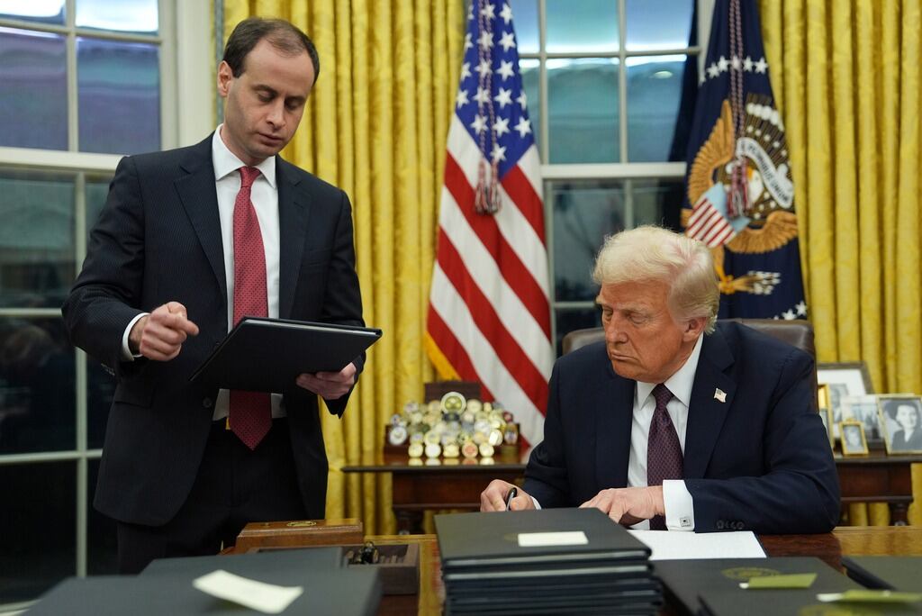 Donald Trump en la Oficina Oval