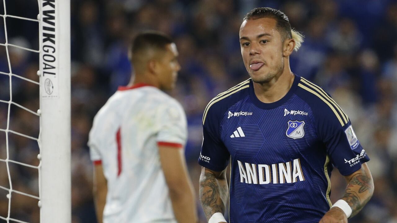 Leonardo Castro marca el gol de la victoria en el clásico Amécica y Millonarios