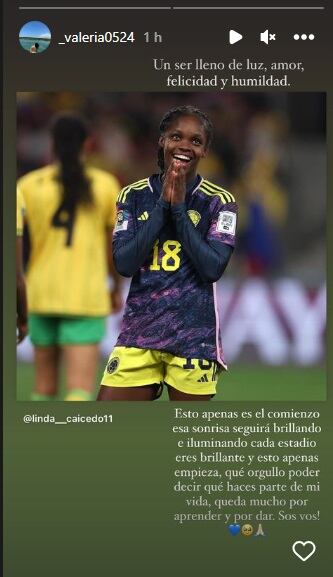 El mensaje de Valentina Herrera para su novia, Linda Caicedo.