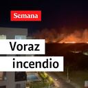 Voraz incendio en Cali.