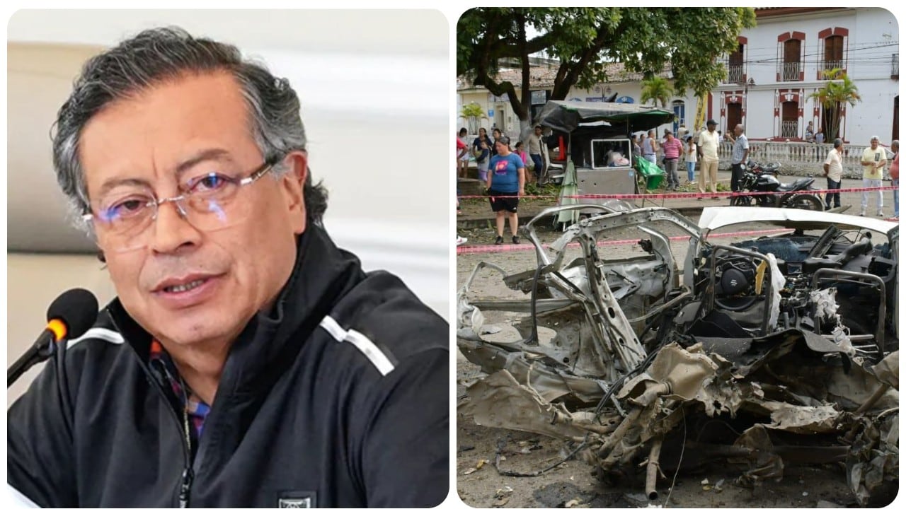 El presidente Gustavo Petro y los atentados terroristas en Cali.