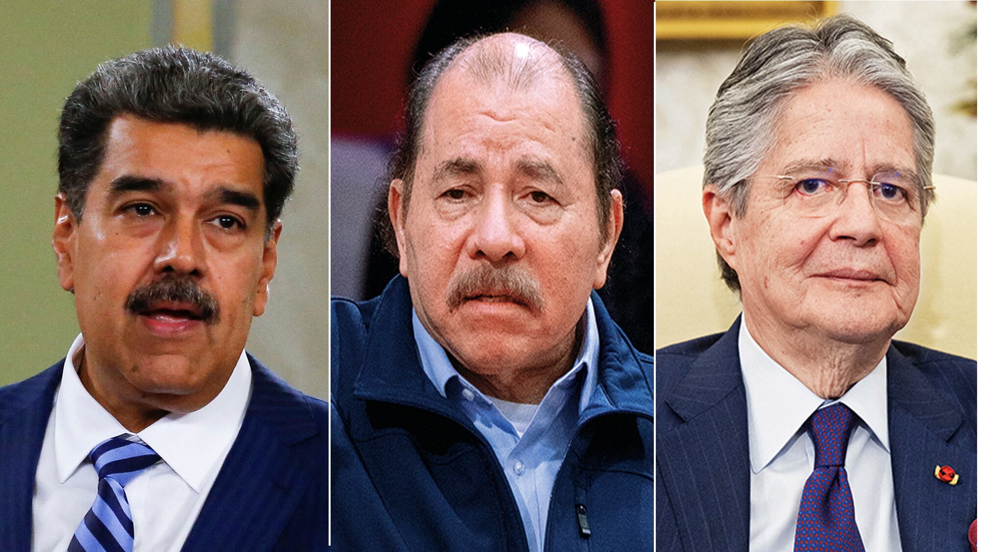 Nicolás Maduro, Daniel Ortega, Guillermo Lasso