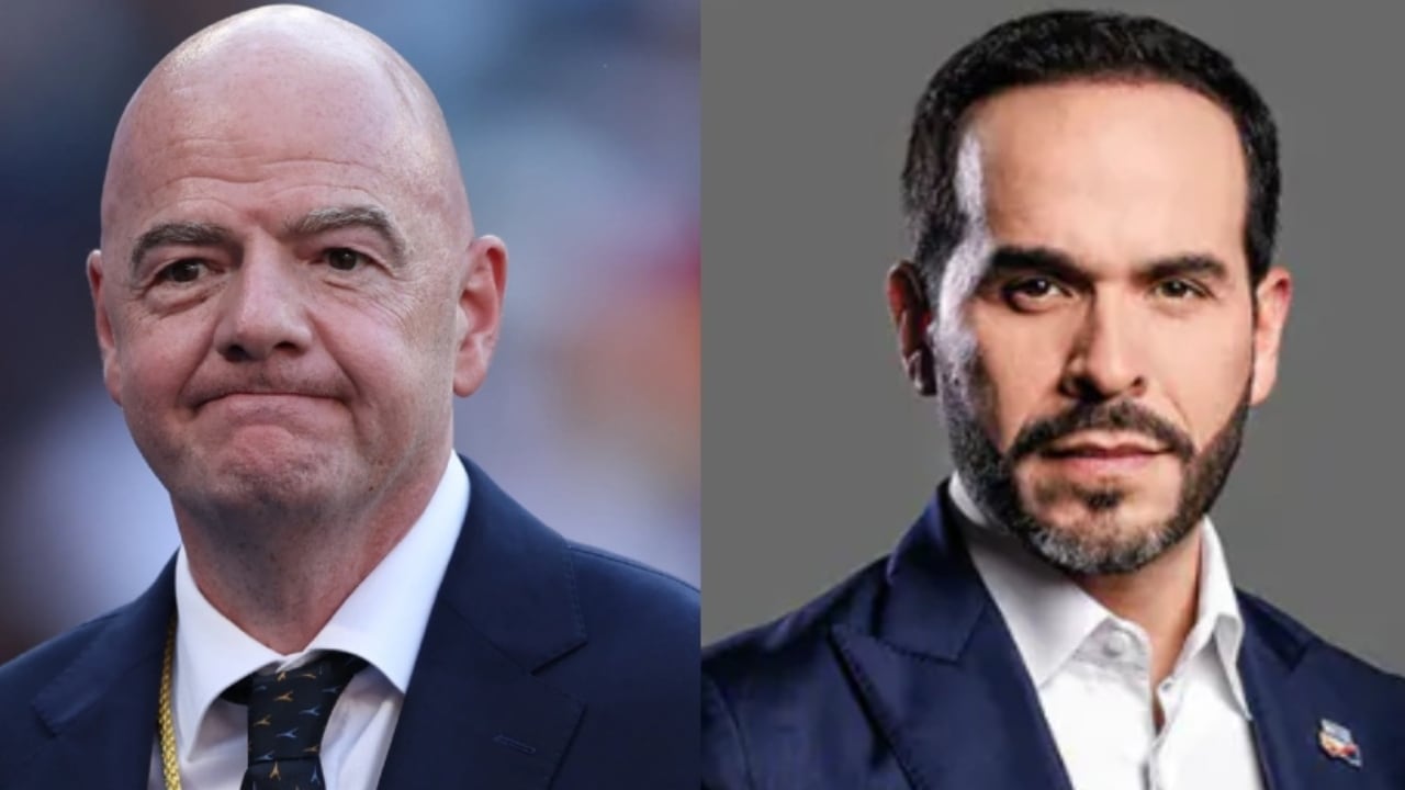 Gianni Infantino y Abelardo De La Espriella