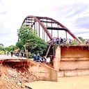 Tres puentes cayeron en Arauca producto de las inundaciones.