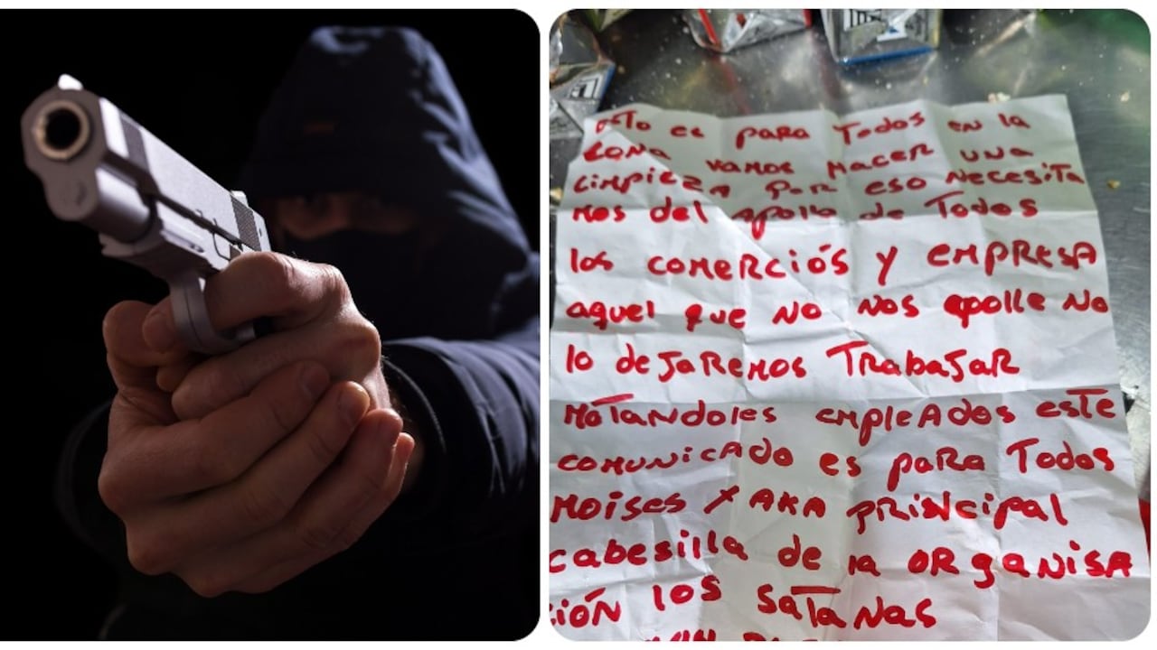 Delincuentes hirieron gravemente a un comerciante en un ataque sicarial. Dejaron este panfelto
