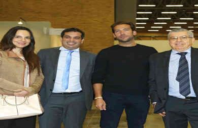 Margarita Amín, Simón Gaviria, Martín Santos y César Gaviria.