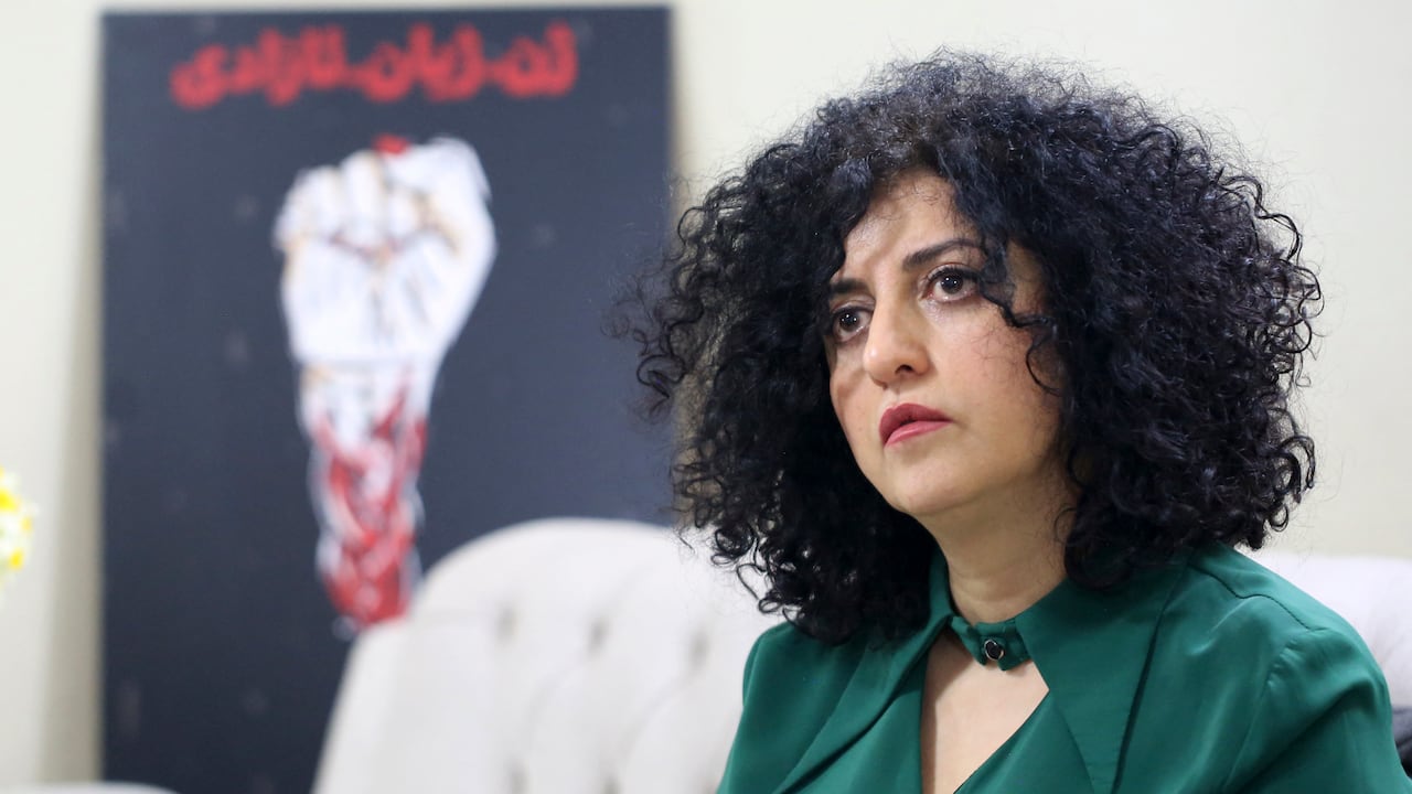 Narges Mohammadi, premio nobel de Paz 2023.