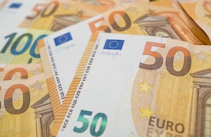 Billetes euros.