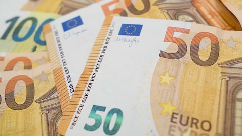 Billetes euros.
