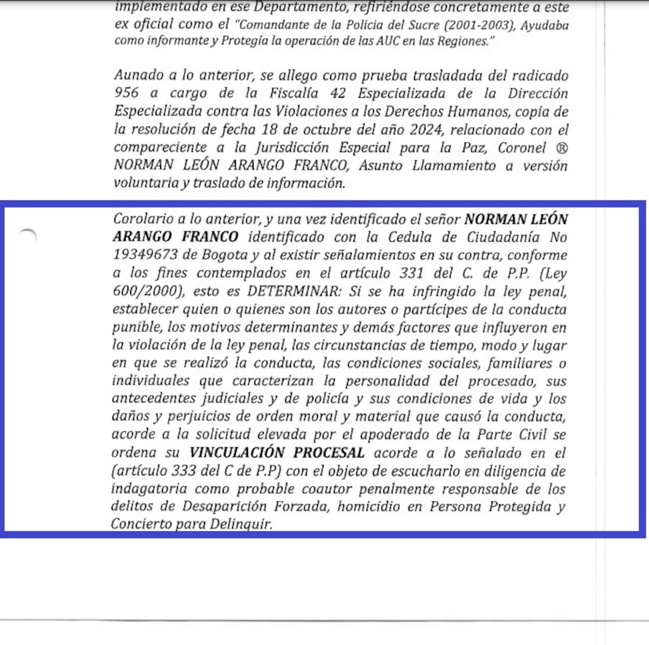 Excomandante de la Policía de Sucre fue vinculado a la investigación por la desaparición y homicidio del alcalde de El Roble, Edualdo Díaz.