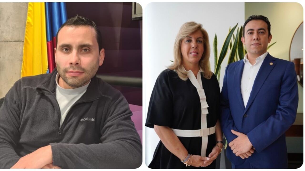 Altus Baquero, magistrado del Consejo Nacional Electoral. Clara Luz Roldán y Alexander Vega, codirectores del Partido de la U.