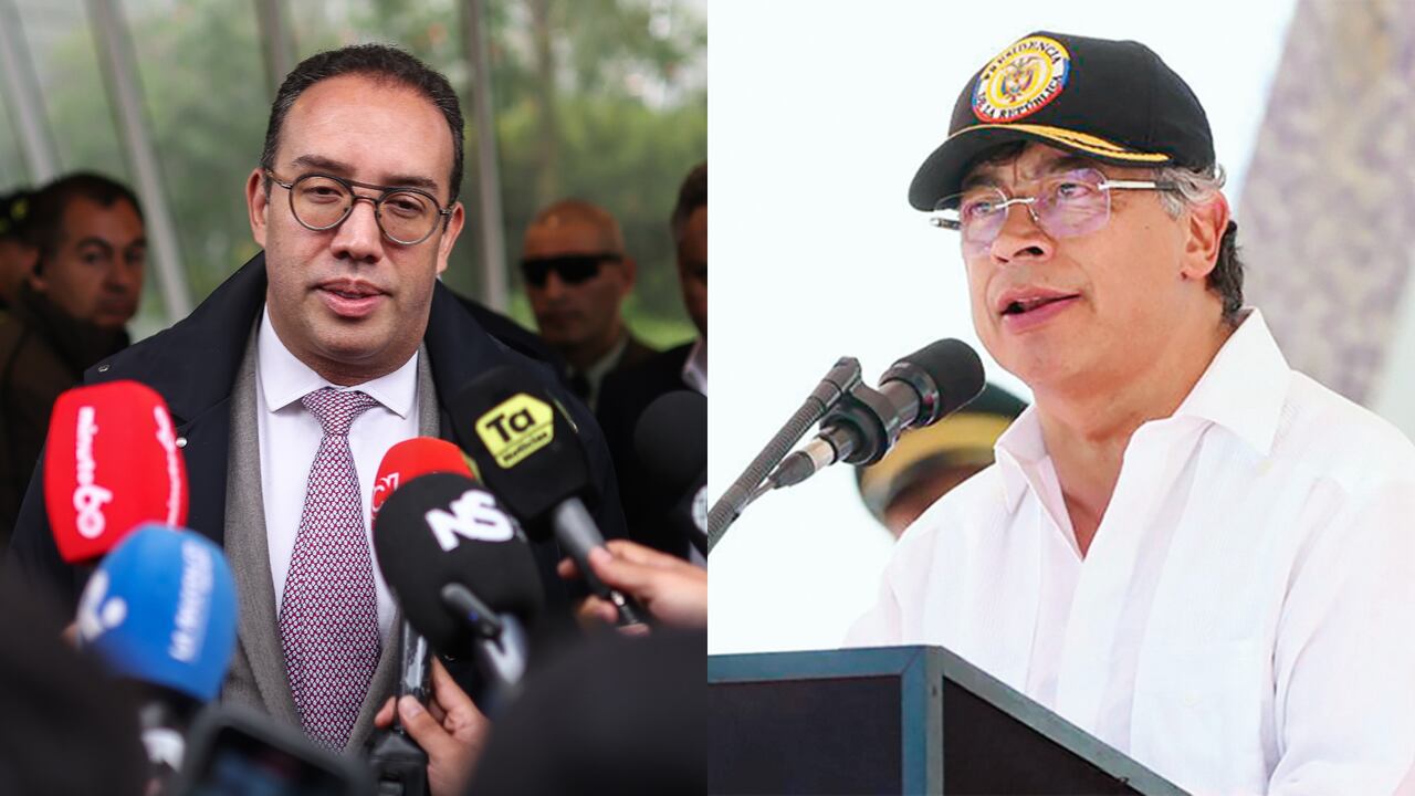 Víctor Mosquera y Gustavo Petro.