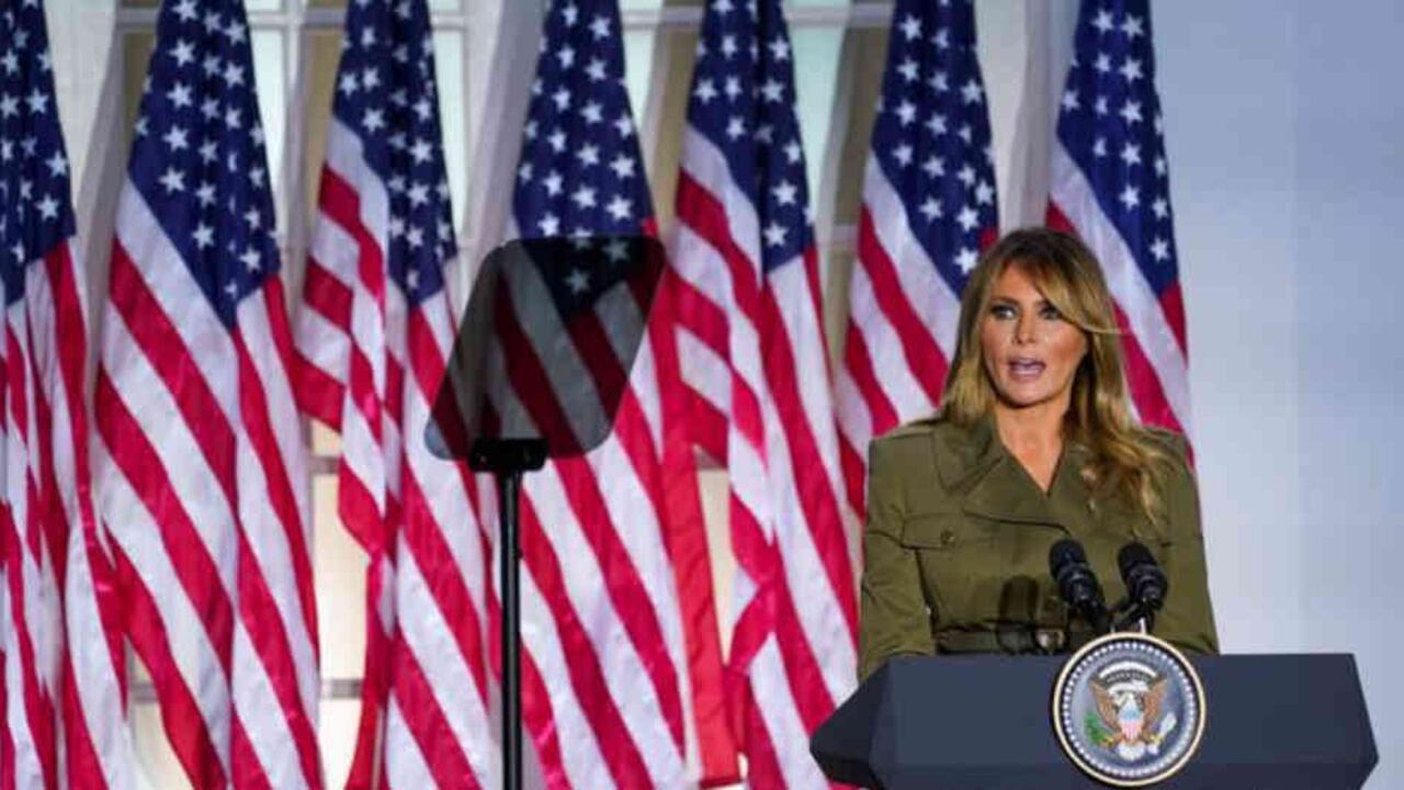Melania Trump habló sobre las dificultades que ha generado la pandemia y el racismo en Estados Unidos.