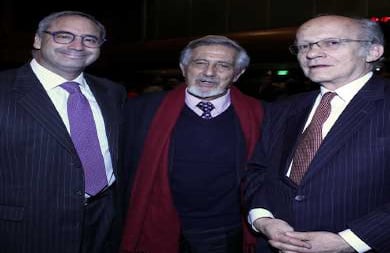 Carlos Enrique Cavelier, Guillermo Perry y Manuel Rodríguez.