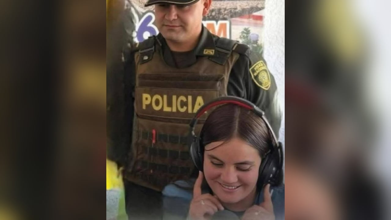 Liliana Cruz Buitrago junto a su esposo, el teniente Hamilton Ruiz Bolívar.