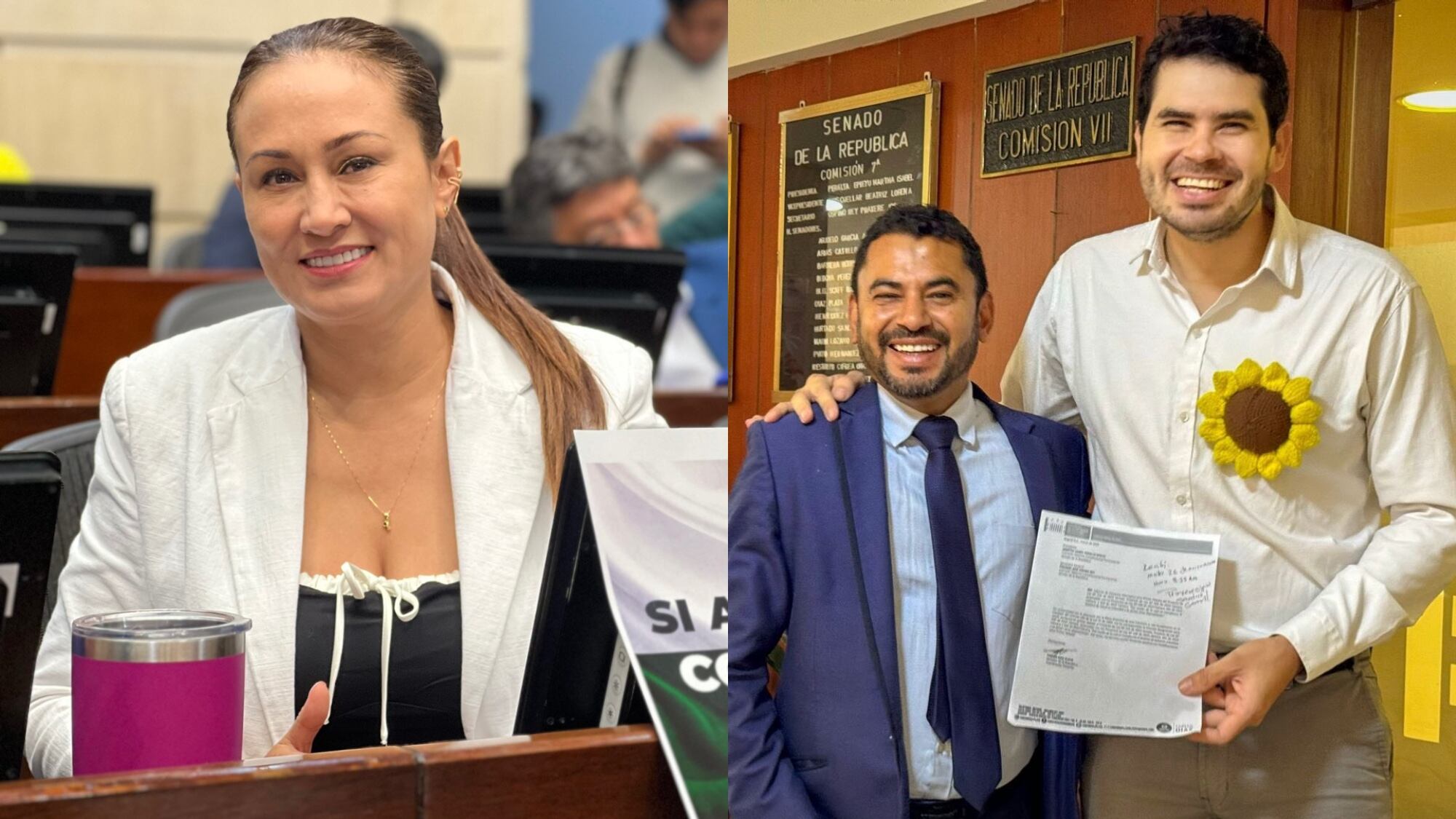 Berenice Bedoya y Fabián Díaz.