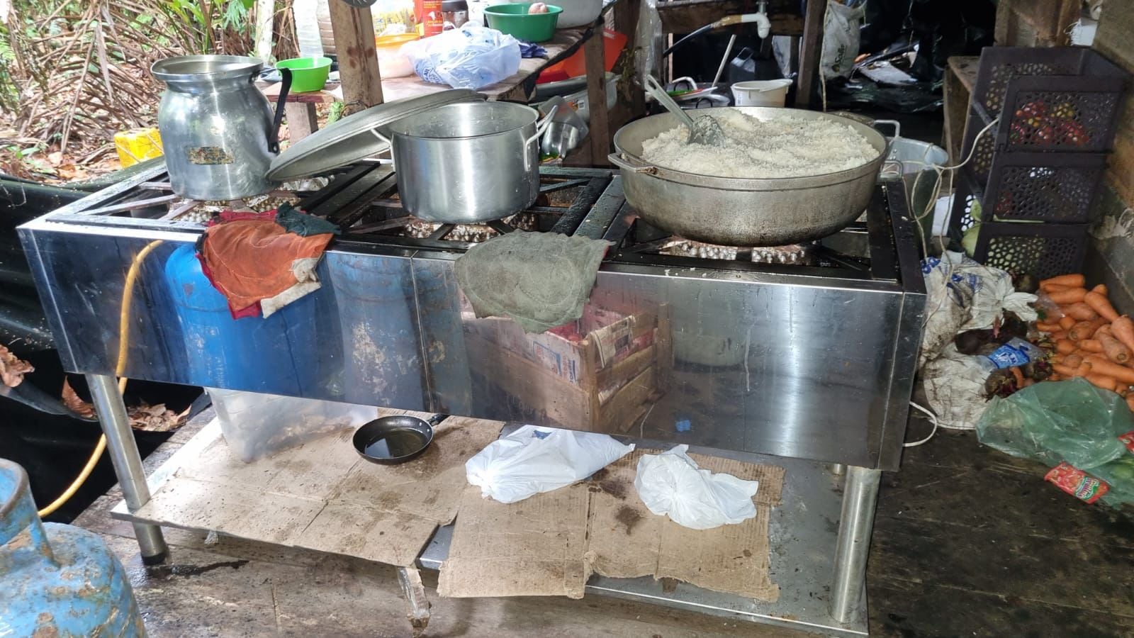 En los laboratorios se procesaba pasta base de coca y cocaína.